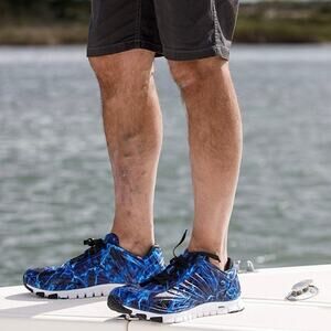 CrossKix APX Mossy Oak Elements Agua Blue Closed Toe Water/Boat Shoes Men 13